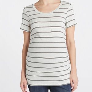 Elaine Maternity Straight Hem Pocket Tee